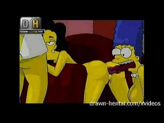 simpsons porn threesome
