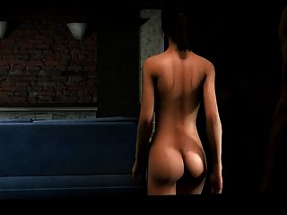 3d zoey liebt es, ihren Arsch zu bekommen Spanked Compilation (l4d)