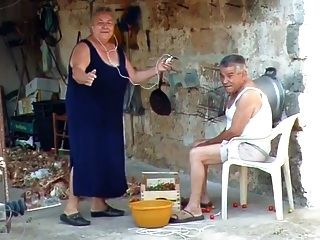 bbw italienische Oma ruft Opa zum Ficken
